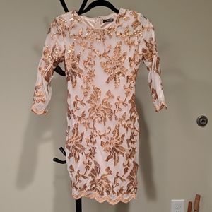 TFNC London embroidered bodycon minidress, xs